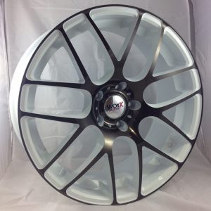 20" Worx DTM Style White and Anodised Black alloy wheels