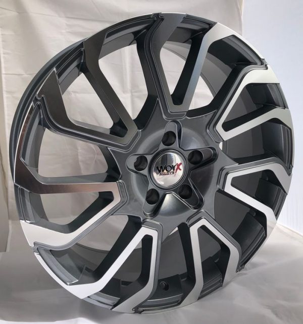 20" Worx Twist Style Gunmetal and Polished alloy wheels
