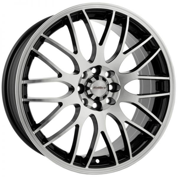 16" Calibre Motion Style Black and Polished alloy wheels