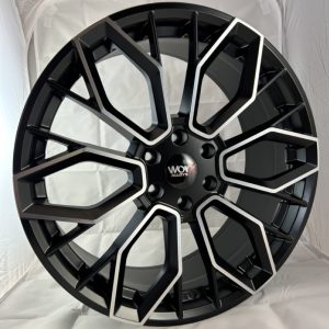 20" Worx Paradox-6 Style Matt Black and Polished alloy wheels