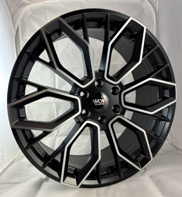 20" Worx Paradox-6 Style Matt Black and Polished alloy wheels