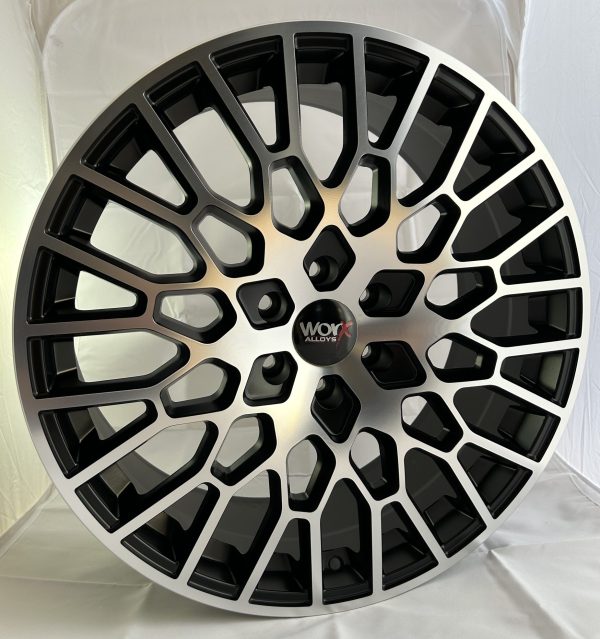 20" Worx Katana Style Matt Black and Polished alloy wheels
